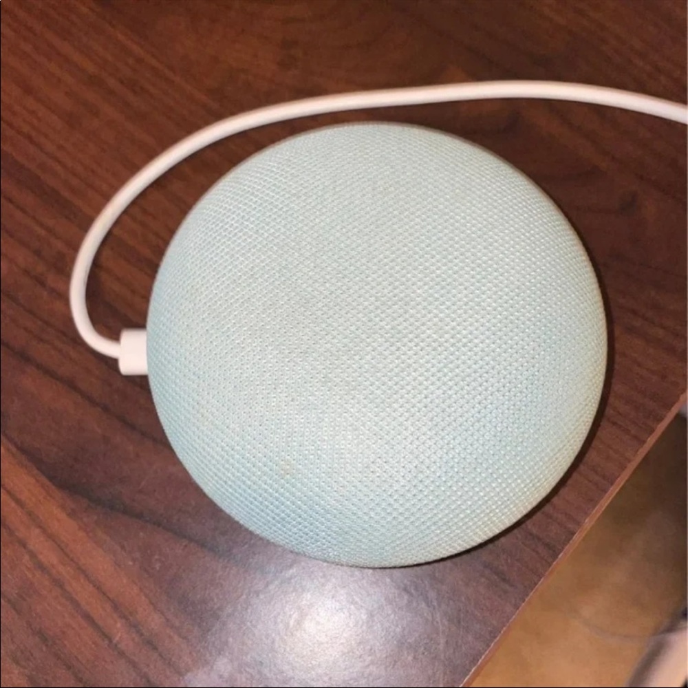 Google Home Mini Smart Speaker in Light Blue